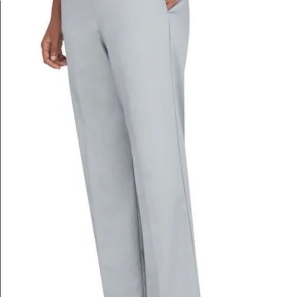 Never worn! Alfred Dunner plus size 18 sateen straight leg pants gray - Picture 5 of 8